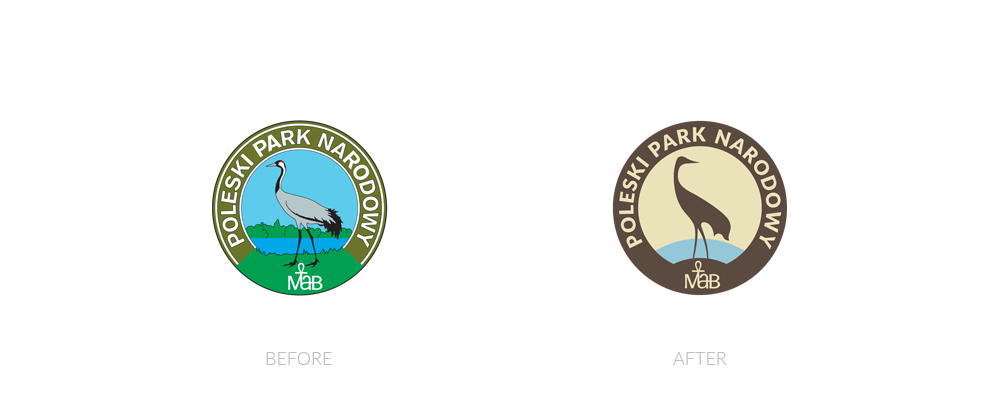rebranding logo National Park identity bird wayfinding