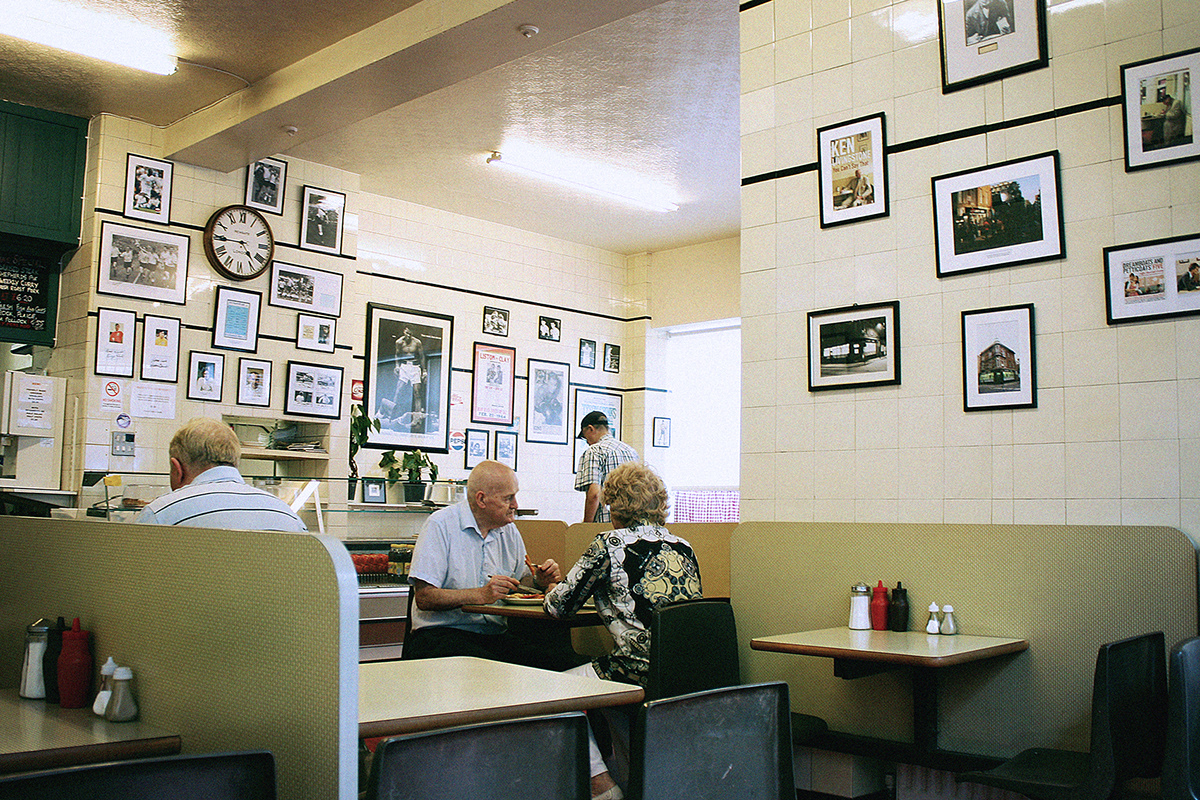 cafe restaruant London film photography old school british Food  Interior brand
