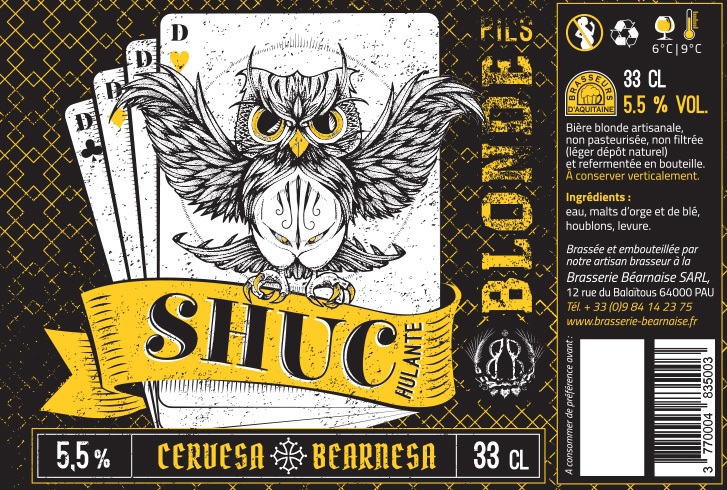 beer label packaging design Handcrafted beer bewery SHUC