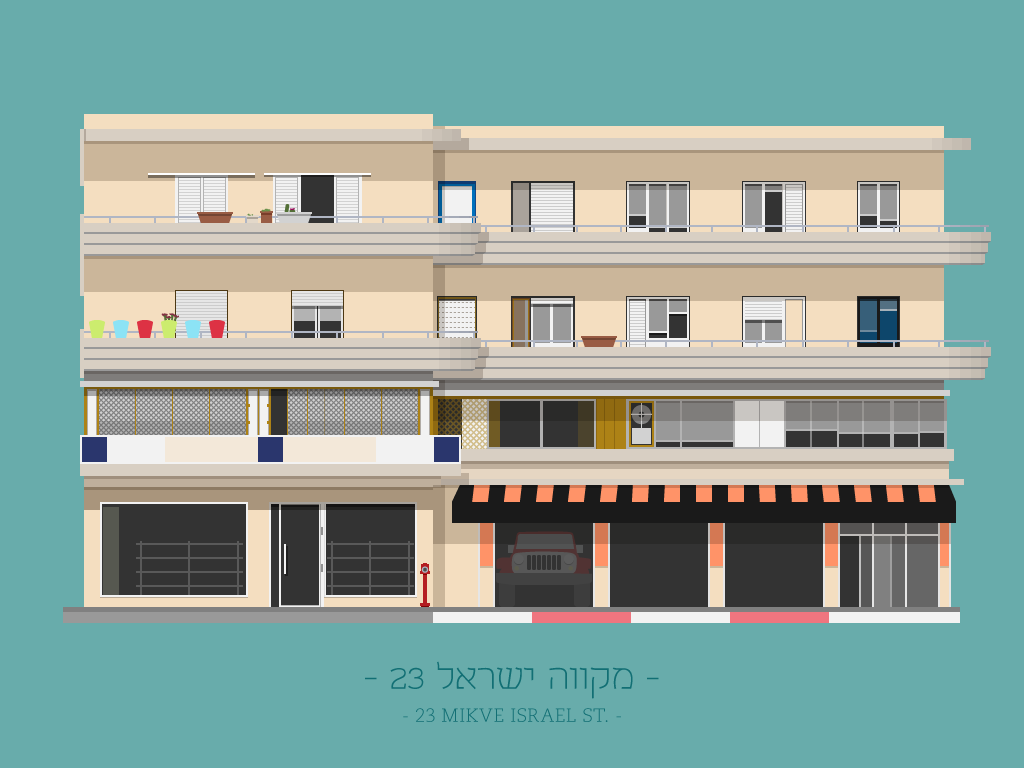 buildings TLV israel TEL AVIV-JAFFA Tel Aviv Blog design bauhaus eclectic digital art city Urban renovate Weekly