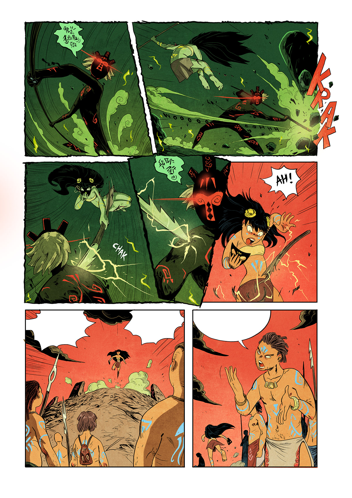 Harpoon comicbook bd manga comic polynesian Terror Ocean tribal girl