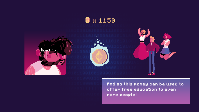 Retro Pixel art Film   running cryptomoney animation  trendy crowndfunding brussels Gaming