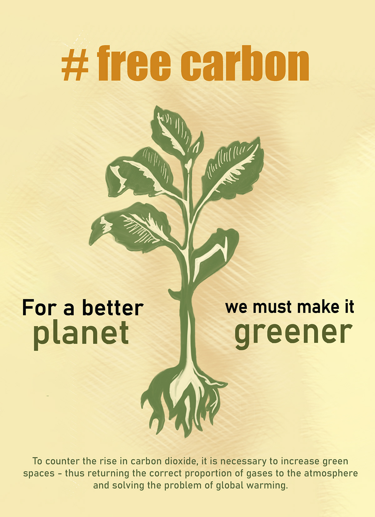 Advertising  carbon Carbon Emissions environment footprint green Health Nature polution poster