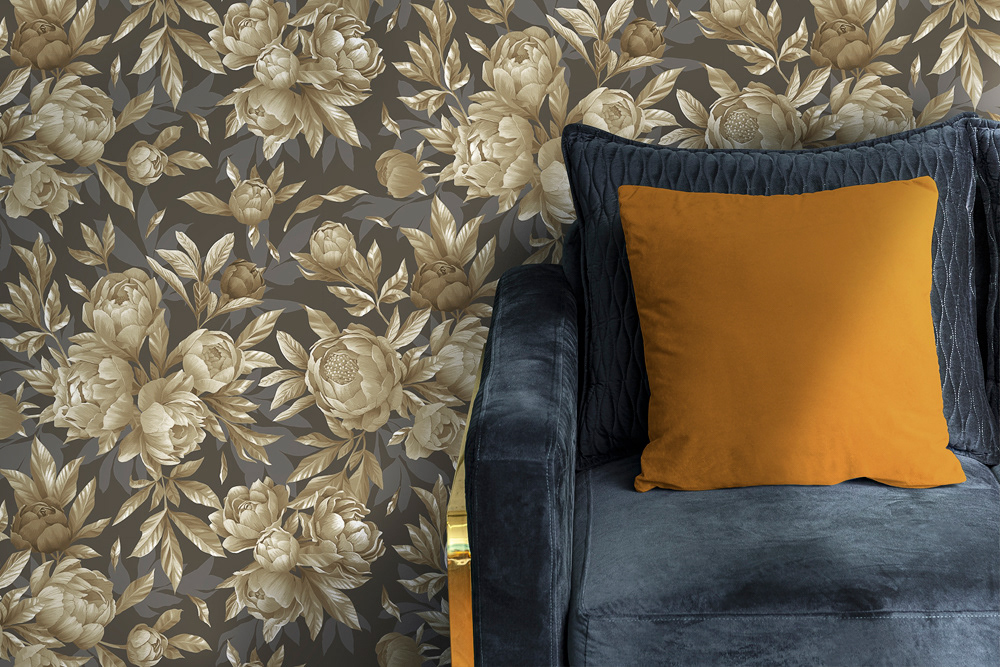 botanical fabric graphic design  ILLUSTRATION  pattern print textile textile design  wallpaper Wallpaper design
