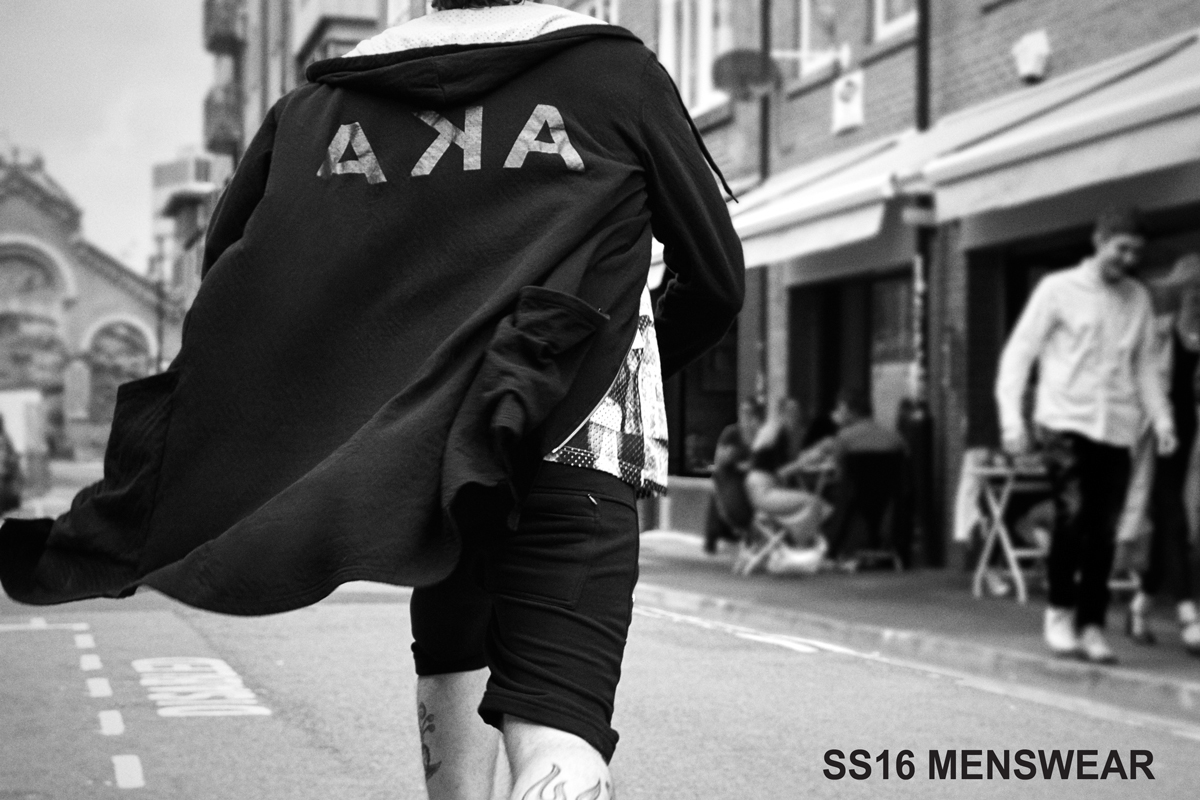 AKA Clothing streetwear fashion photography monochrome black and white