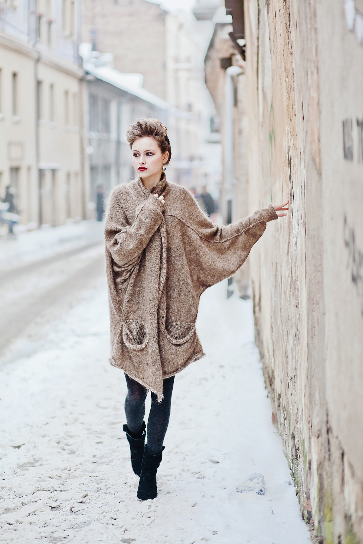 Lookbook Clothing winter wool knitting Style dark natural rustic