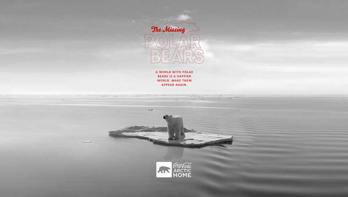 Coca-Cola can lata medio ambiente polar bears ARTIC HOME