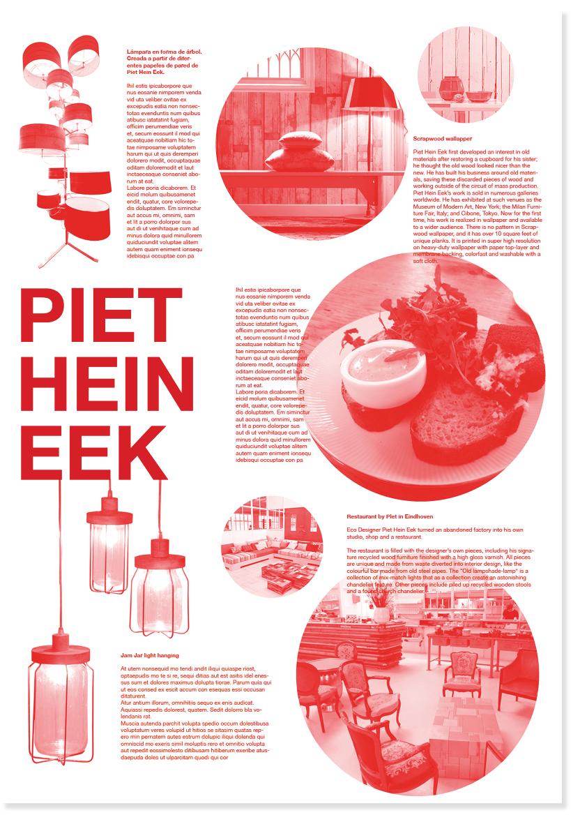 poster design dutch Layout red modern new Collection furniture gallery