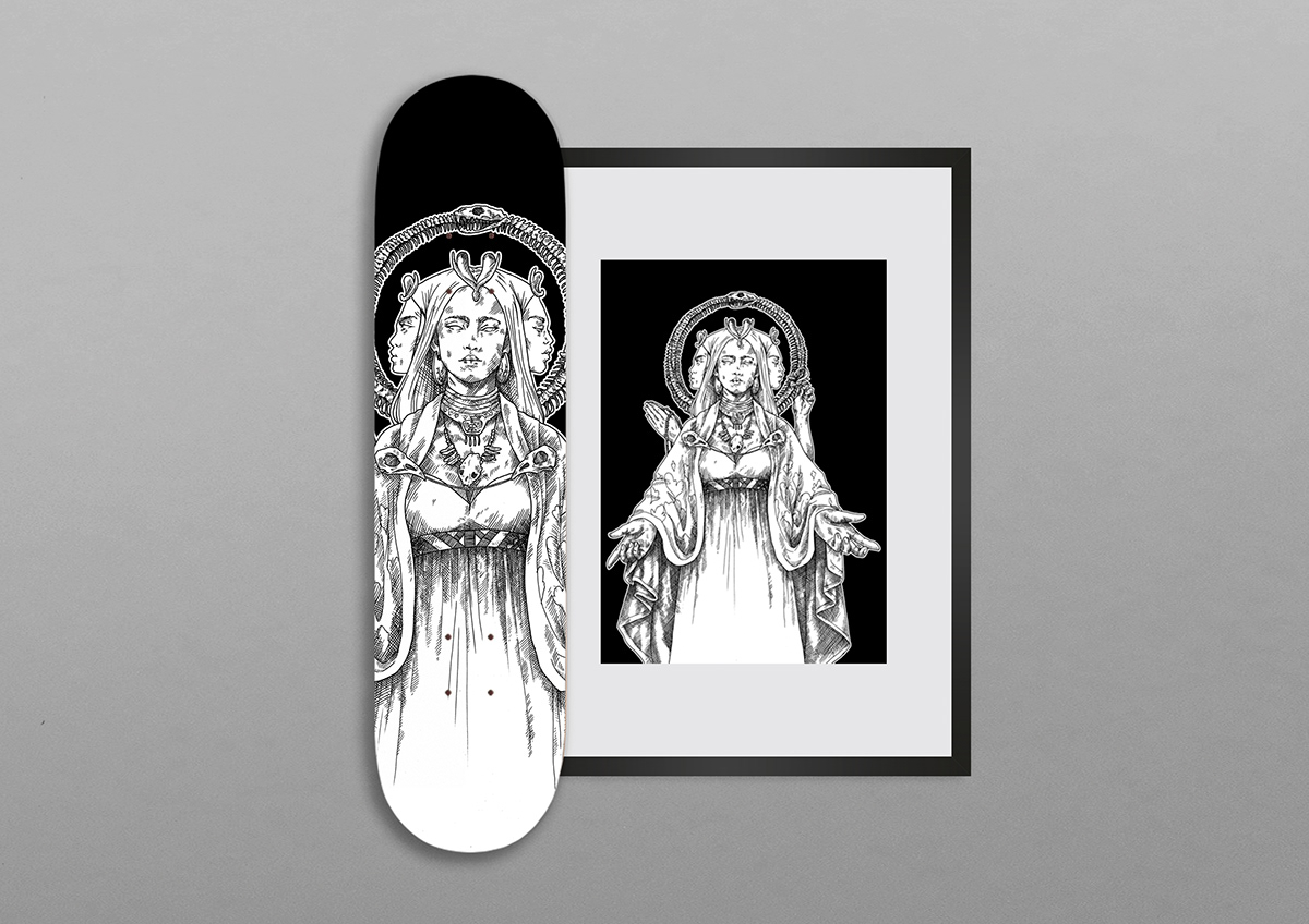 charte graphique feminisme femme girl identité visuelle ILLUSTRATION  logo ovaries skate skateboard