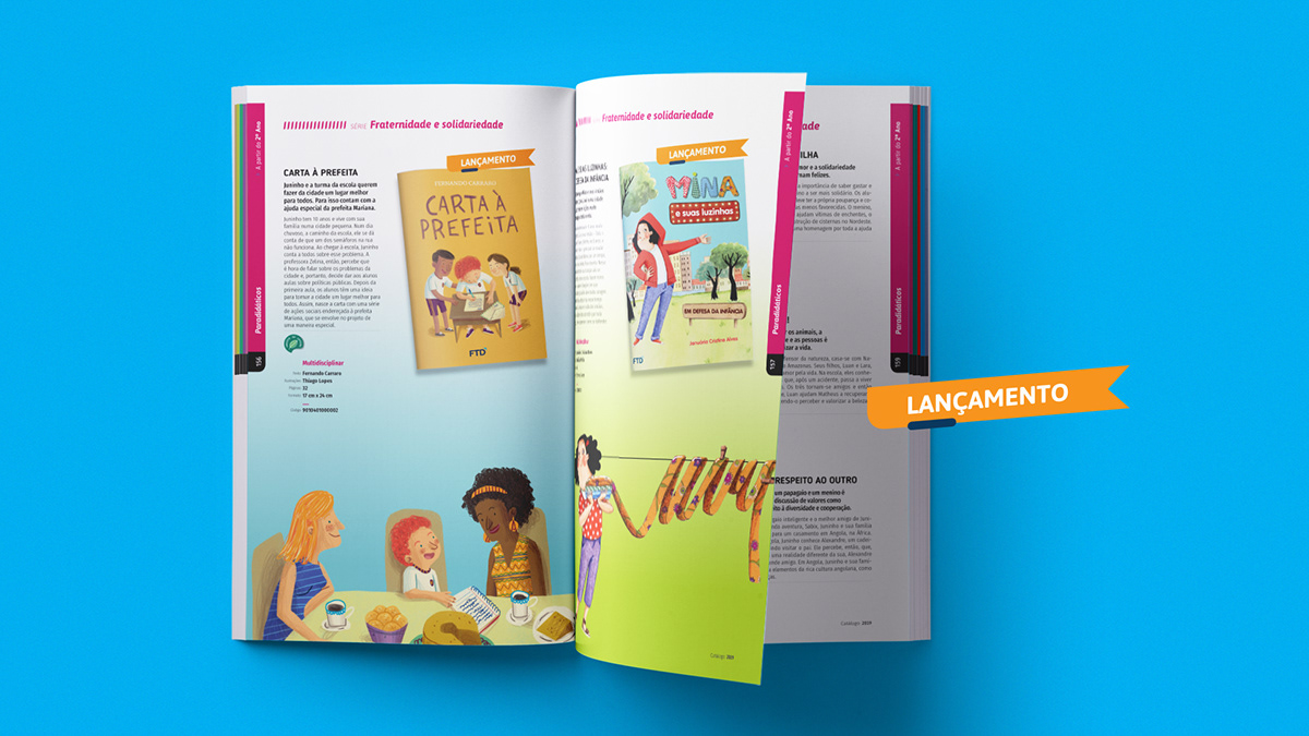 catalogo literatura infantil FTD projeto gráfico design editorial editorial literatura literatura juvenil Apis Design