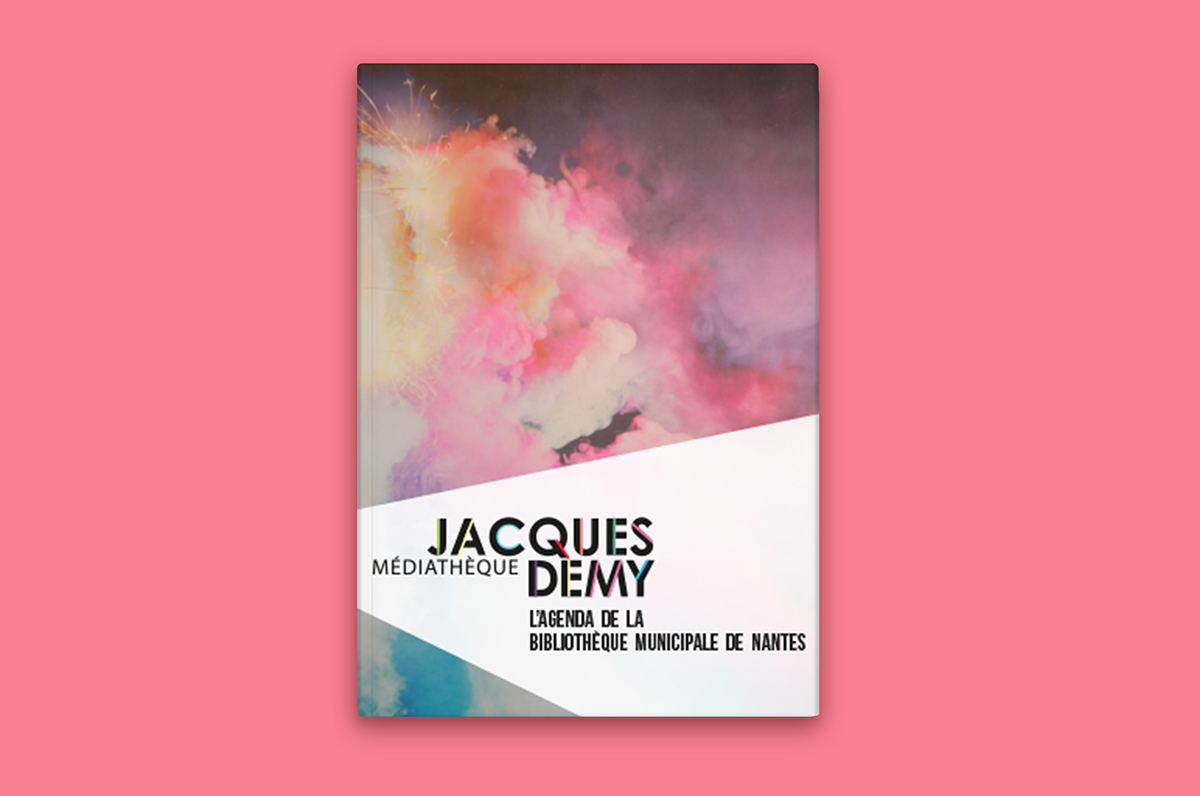 Jacques Demy visual identity media library logo agenda book membership card colorful