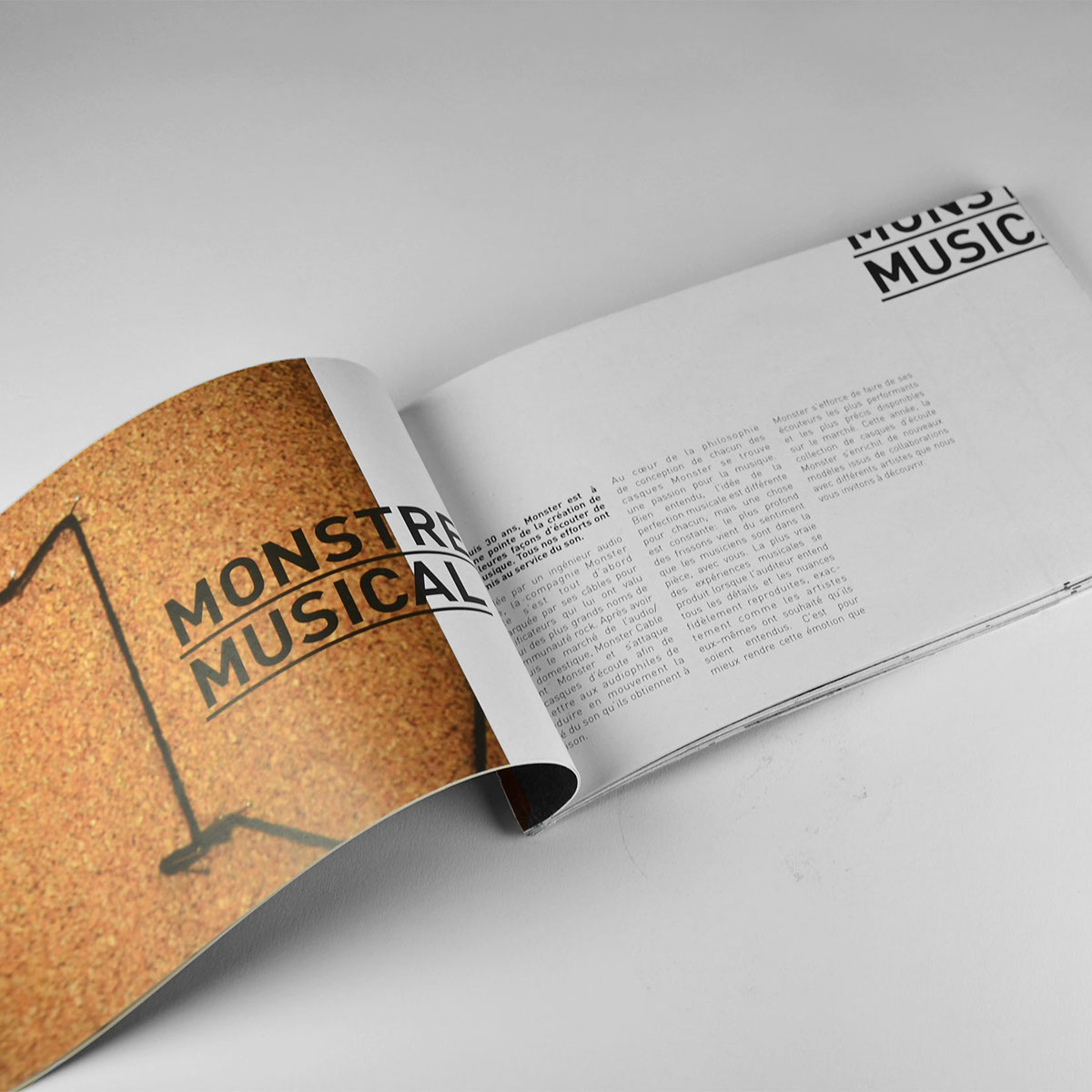 brochure Ondes urbaines edition reliure monster headphones