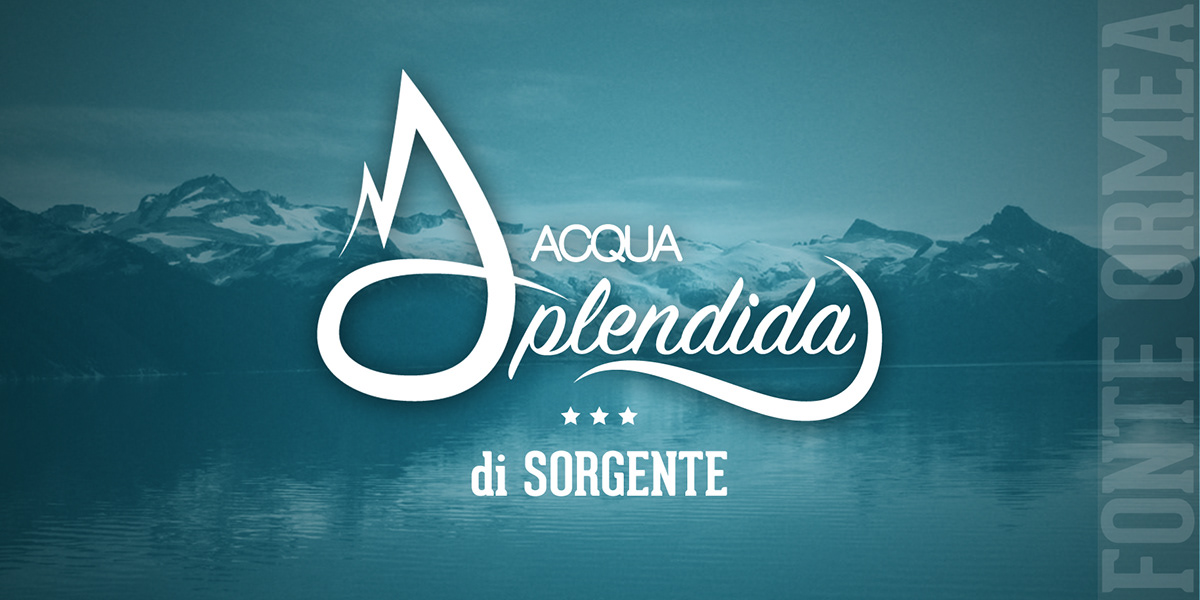 water bottle spledida cool brand Label concept mountain drink Thirsty