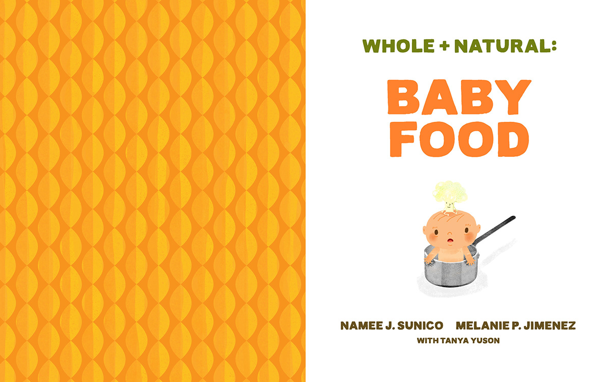 cookbook baby food ILLUSTRATION  Food  natural baby Feeding Bookdesign publication recipes
