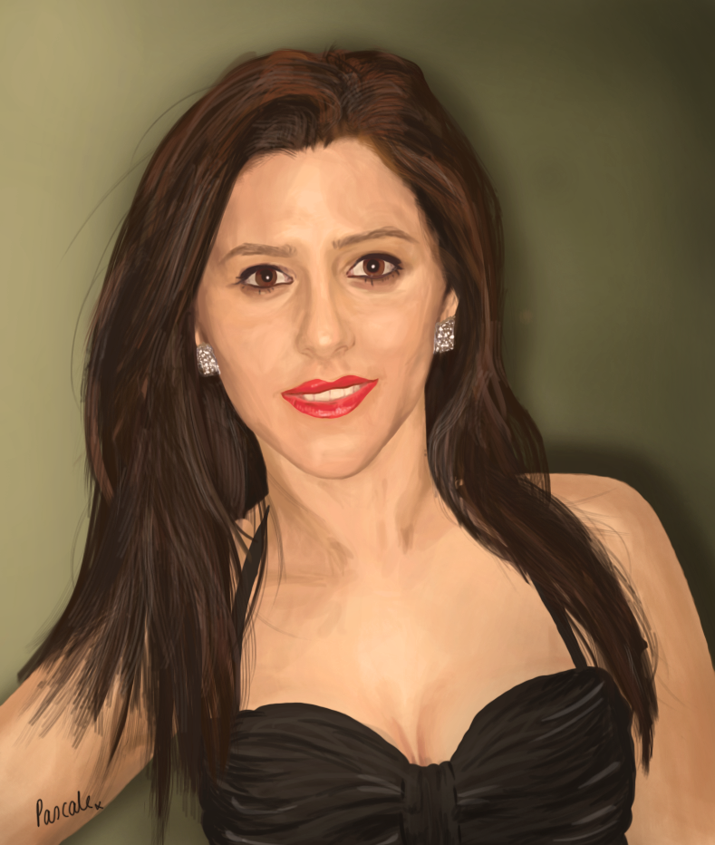 paint photoshop painting bamboo wacom Pen and touch portrait female woman