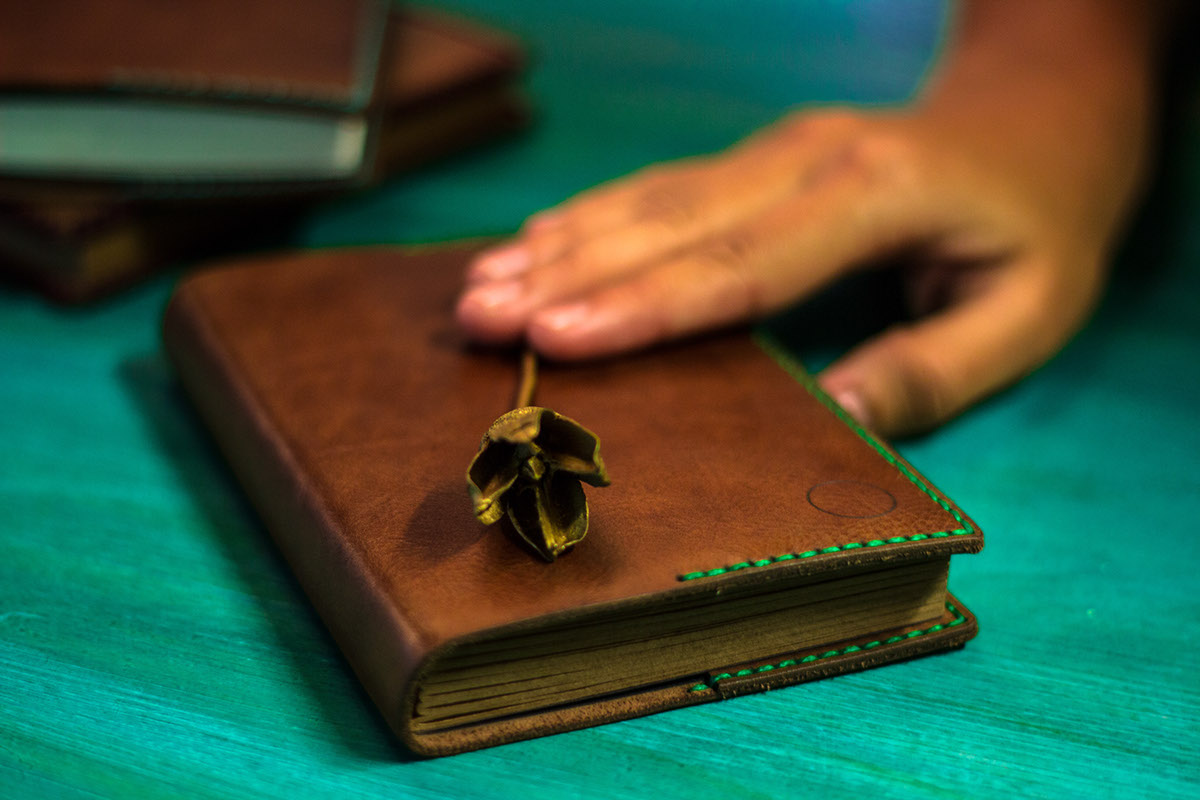 handbound leather notebooks