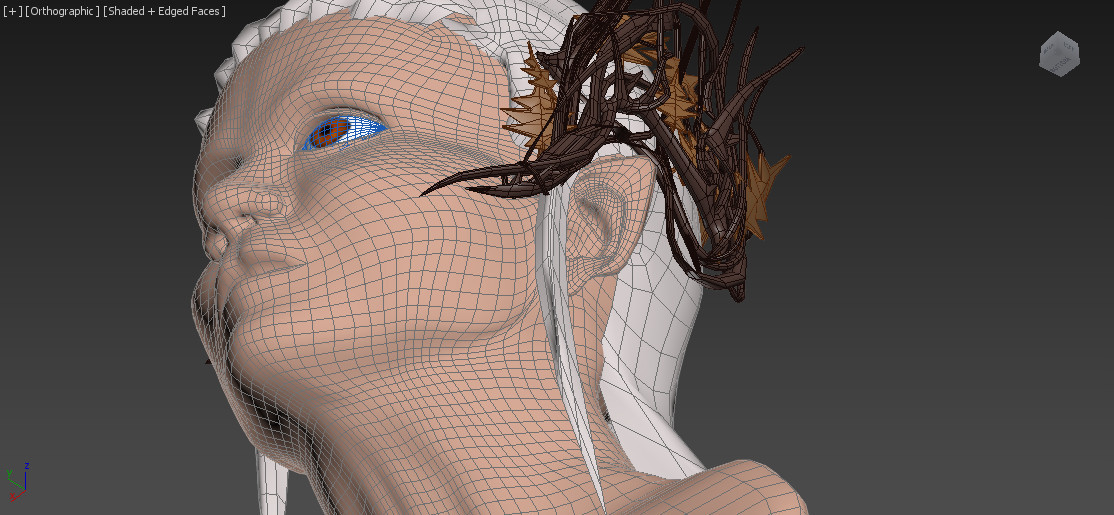 3D 3D model head 3ds max elf