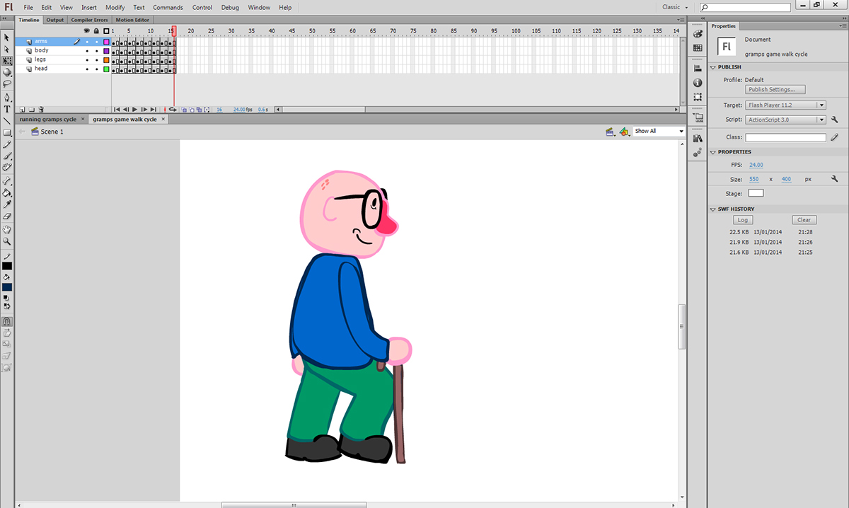 3d animation character rig coursework