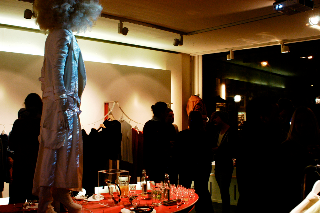 By AMFI store design fashion shoot store opening x-mess Amsterdam Fashion Institute