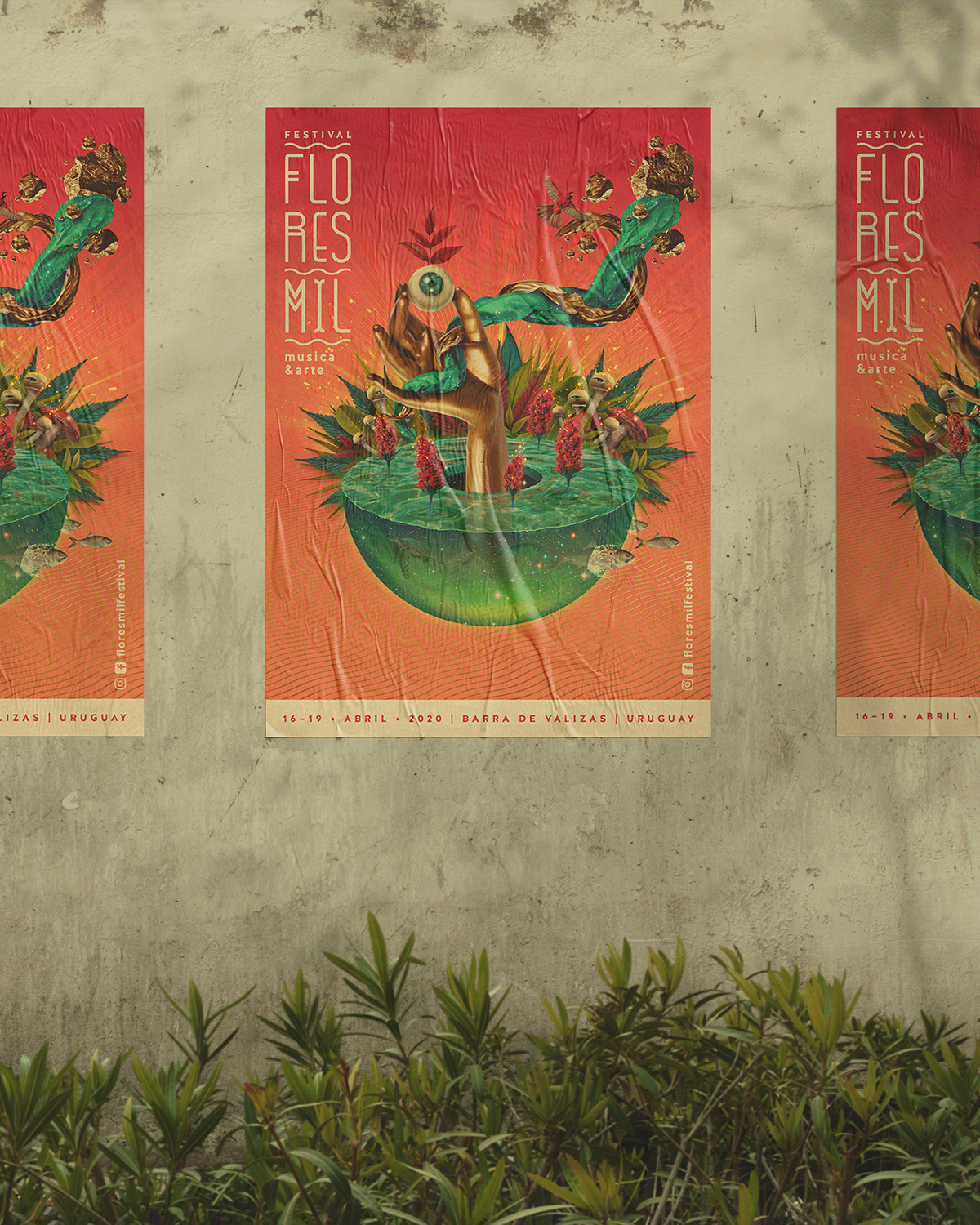 cannabis collage Digital Collage downtempo festival festival poster Magic   Music Festival surreal surrealism