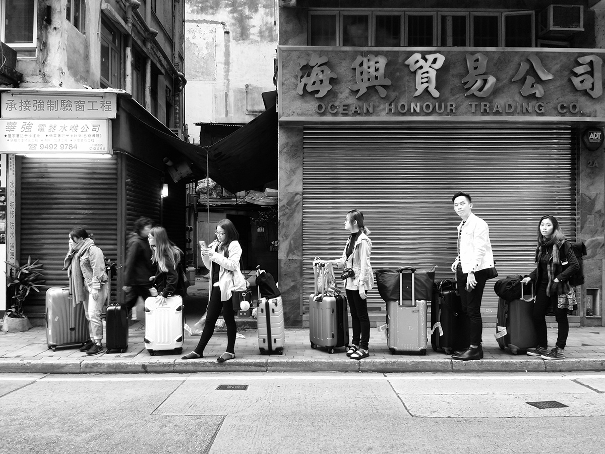 Adobe Portfolio Hong Kong Street shooting sourcing people fabric