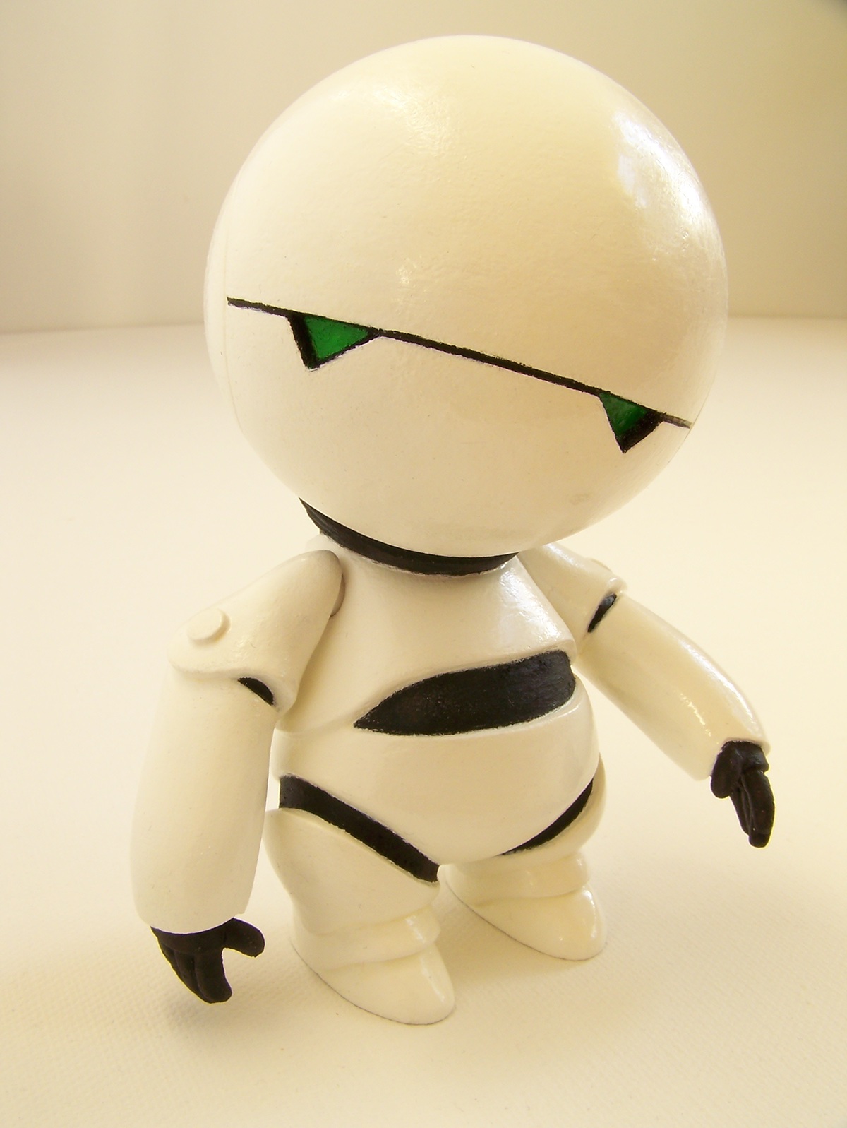 Kidrobot robot Munny custom toys vinyl toys Custom Vinyl art toys Marvin paranoid android