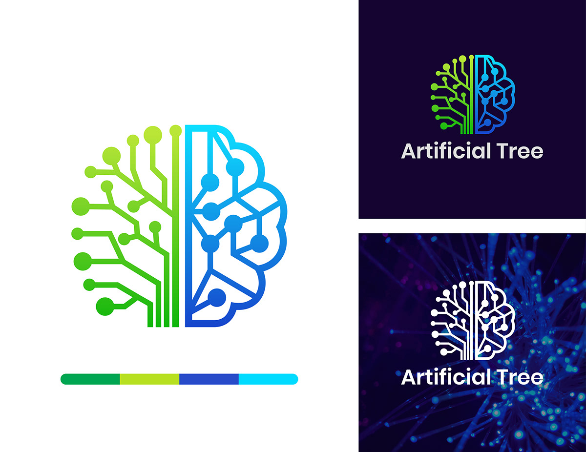 App logo artificial intelligence brand brand identity branding  logo Logo Design Modern Logo tech Technology Logo