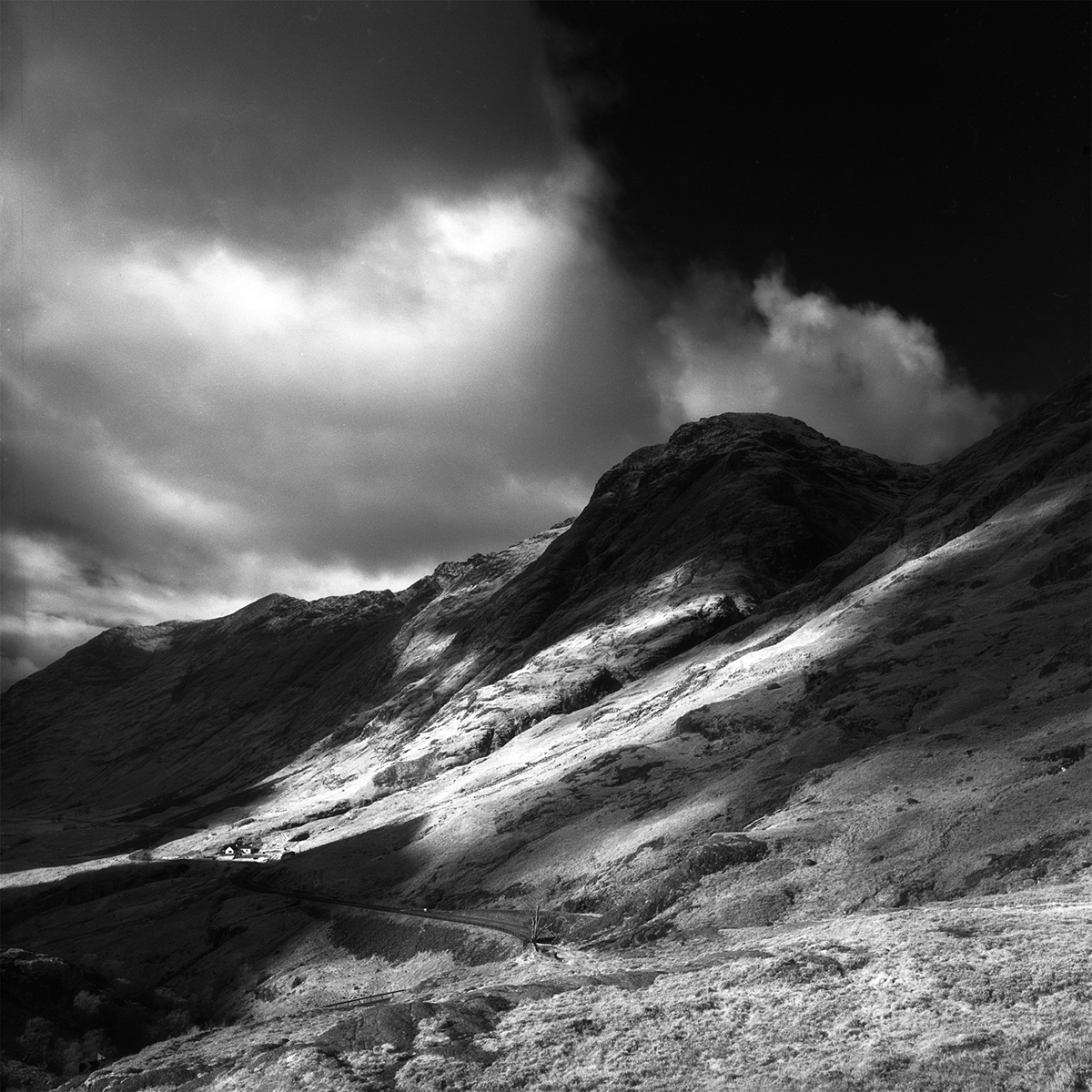 infrared IR scotland large format black & white efke medium format Hasselblad