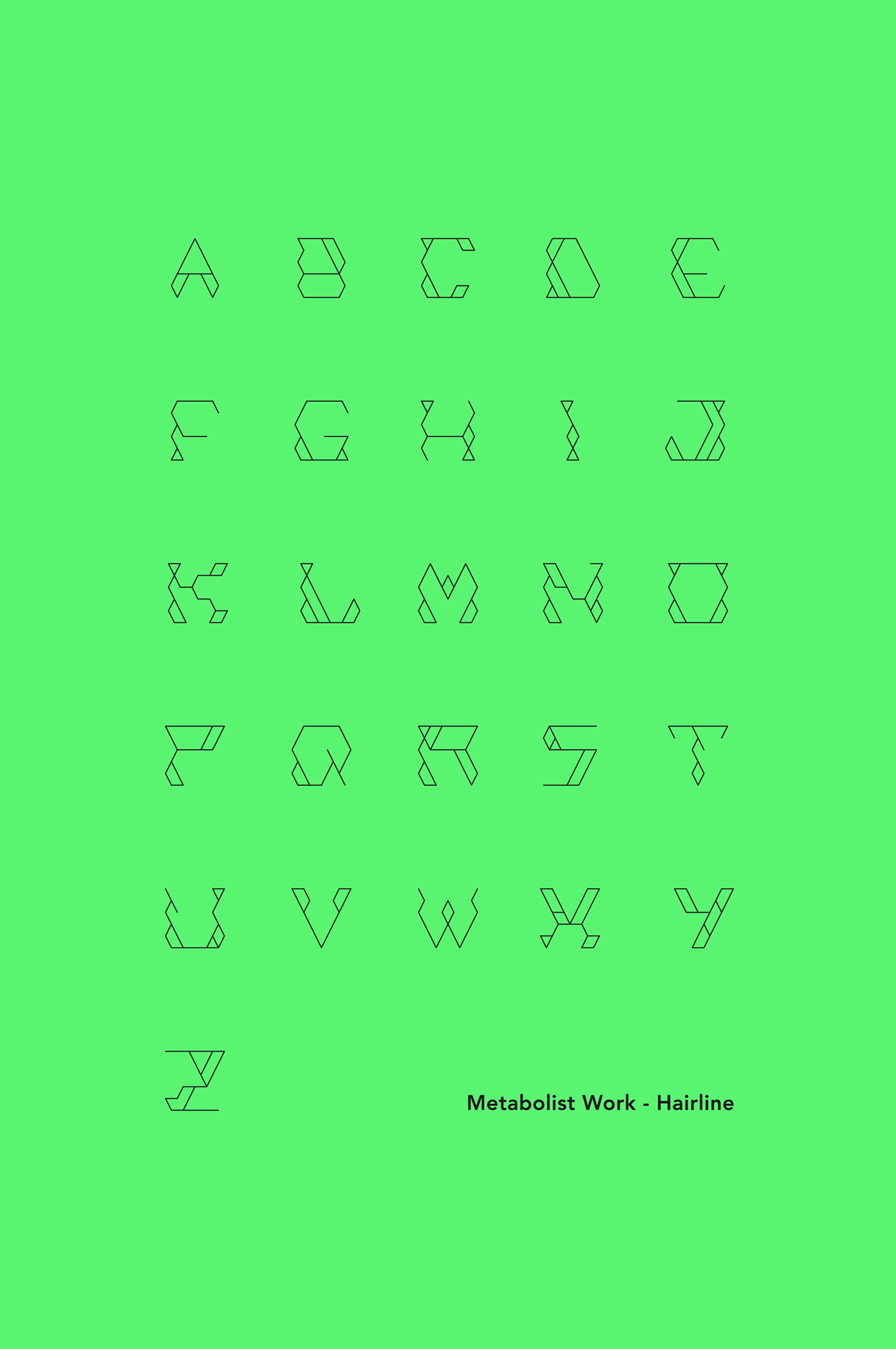 type japan movement metabolism font Metabolist letters typeface design Typeface japanese 1960's alphabet sans sans serif