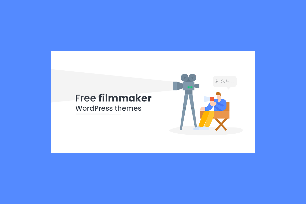 Filmmaker Wordpress Theme Banner Design