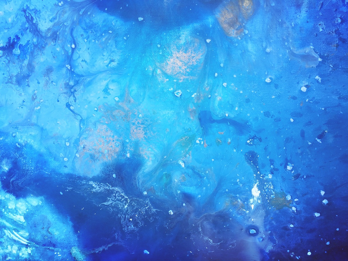 blue abstract Haiku Ocean Arctic