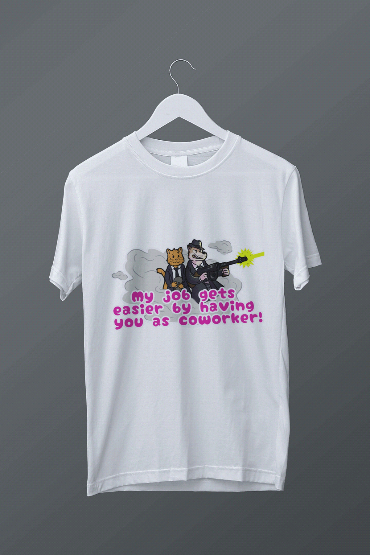 graphic design  t-shirt cartoon Advertising  animals mafia funny Mug  tshirt streetwear