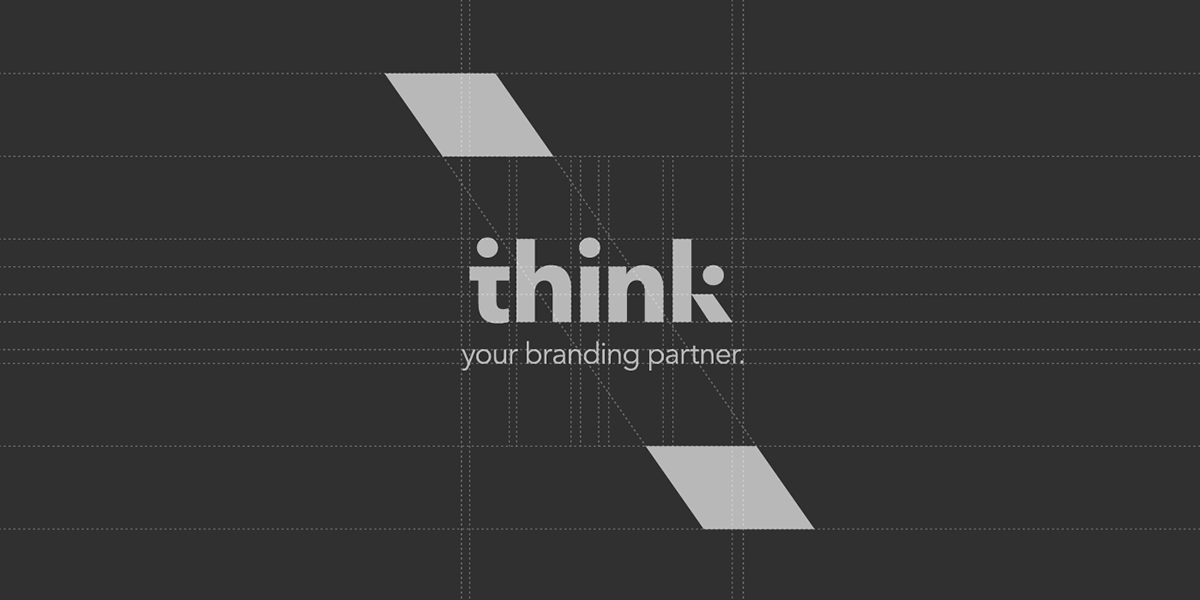 think line black White branding  typography   cooperation partner Work 