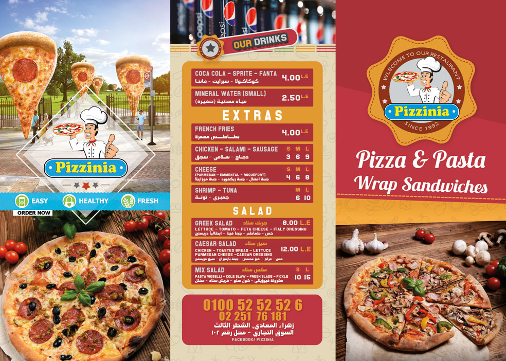 menù pizza  menu Pizza