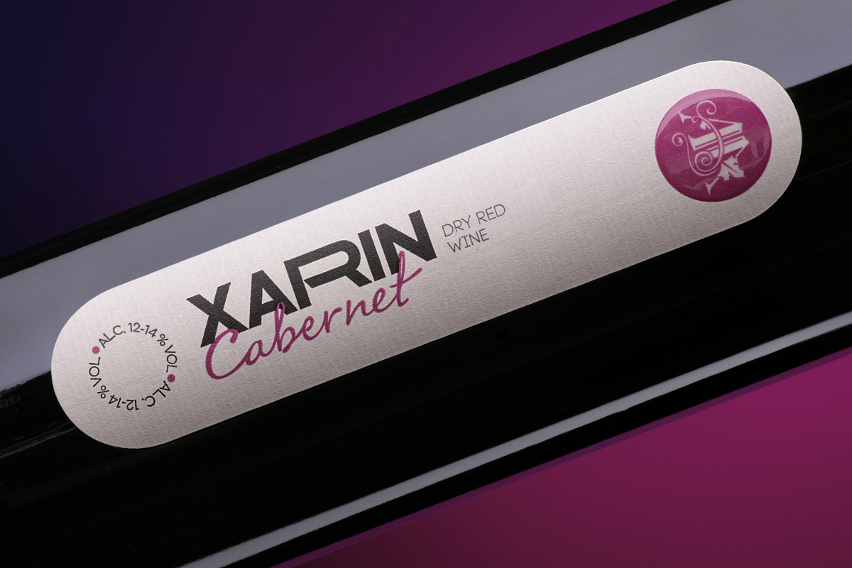design wine winery Label brand Xarin Aawinery concept package