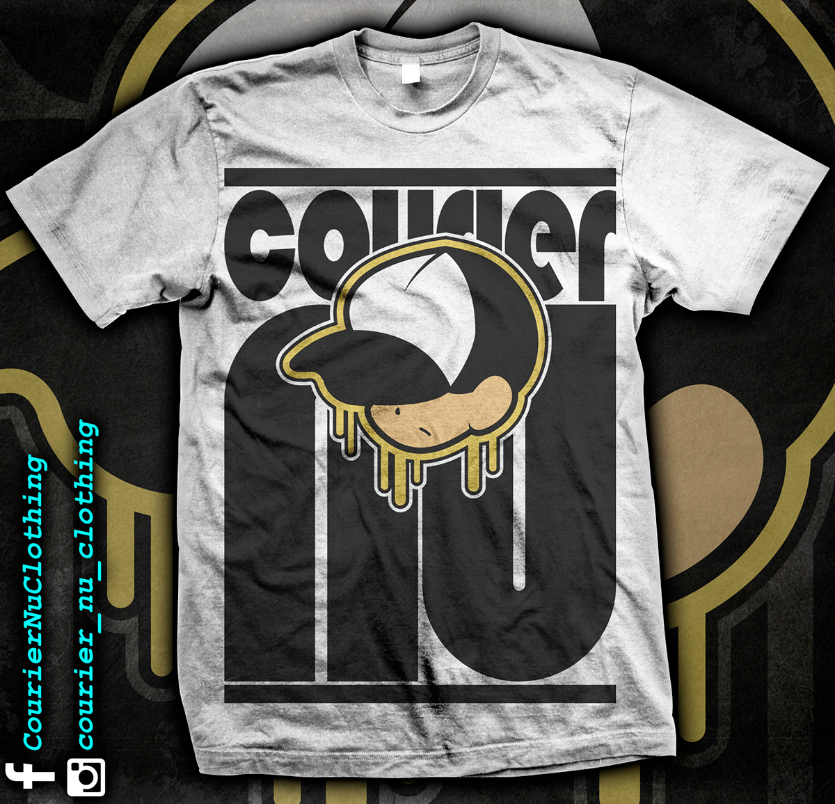 Courier_Nu CourierNuClothing courier new indie Independent Merch merchandise t-shirt tee tees shirt Clothing
