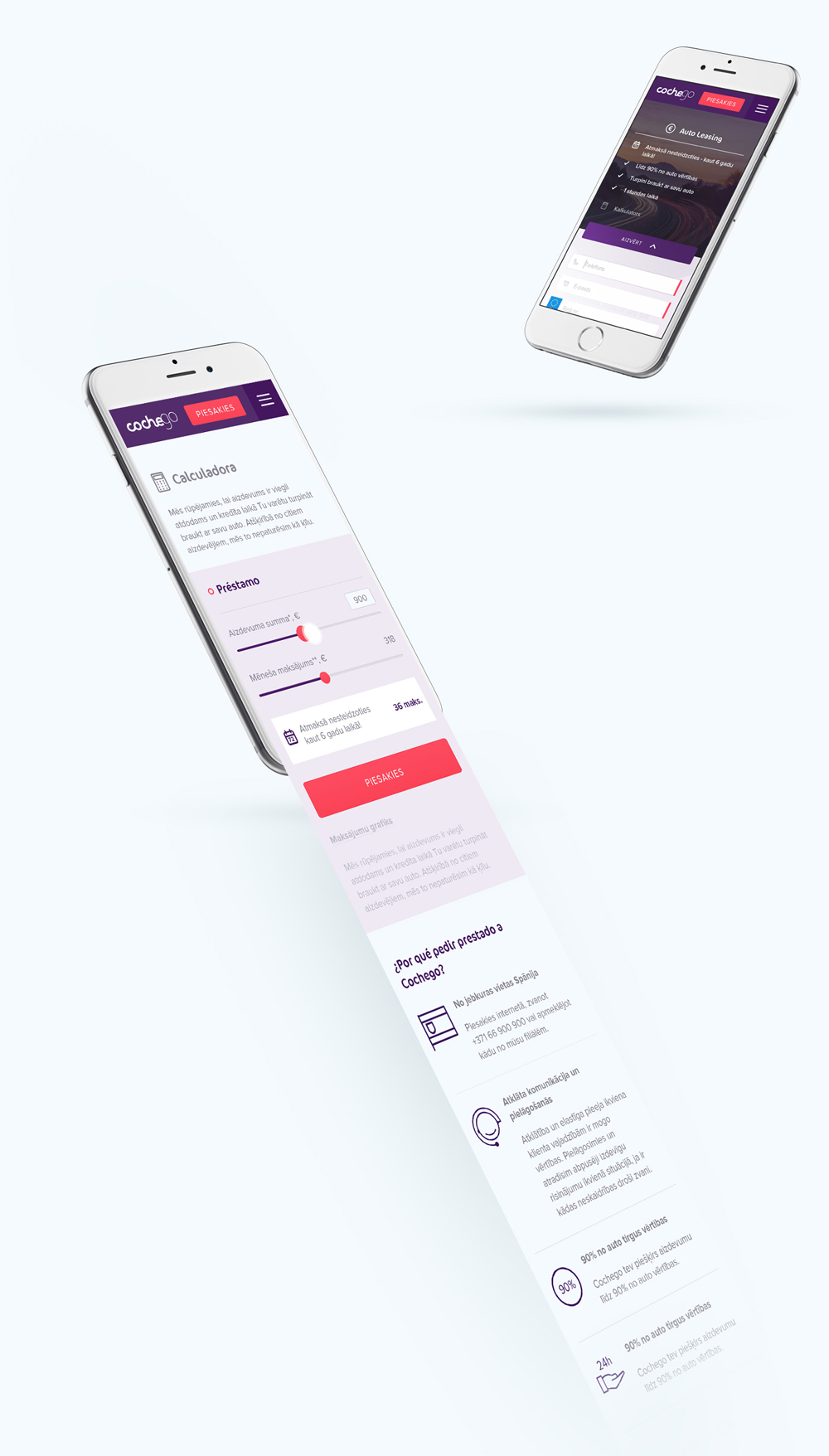 Website UI visual identity simple purple light modern spain logo