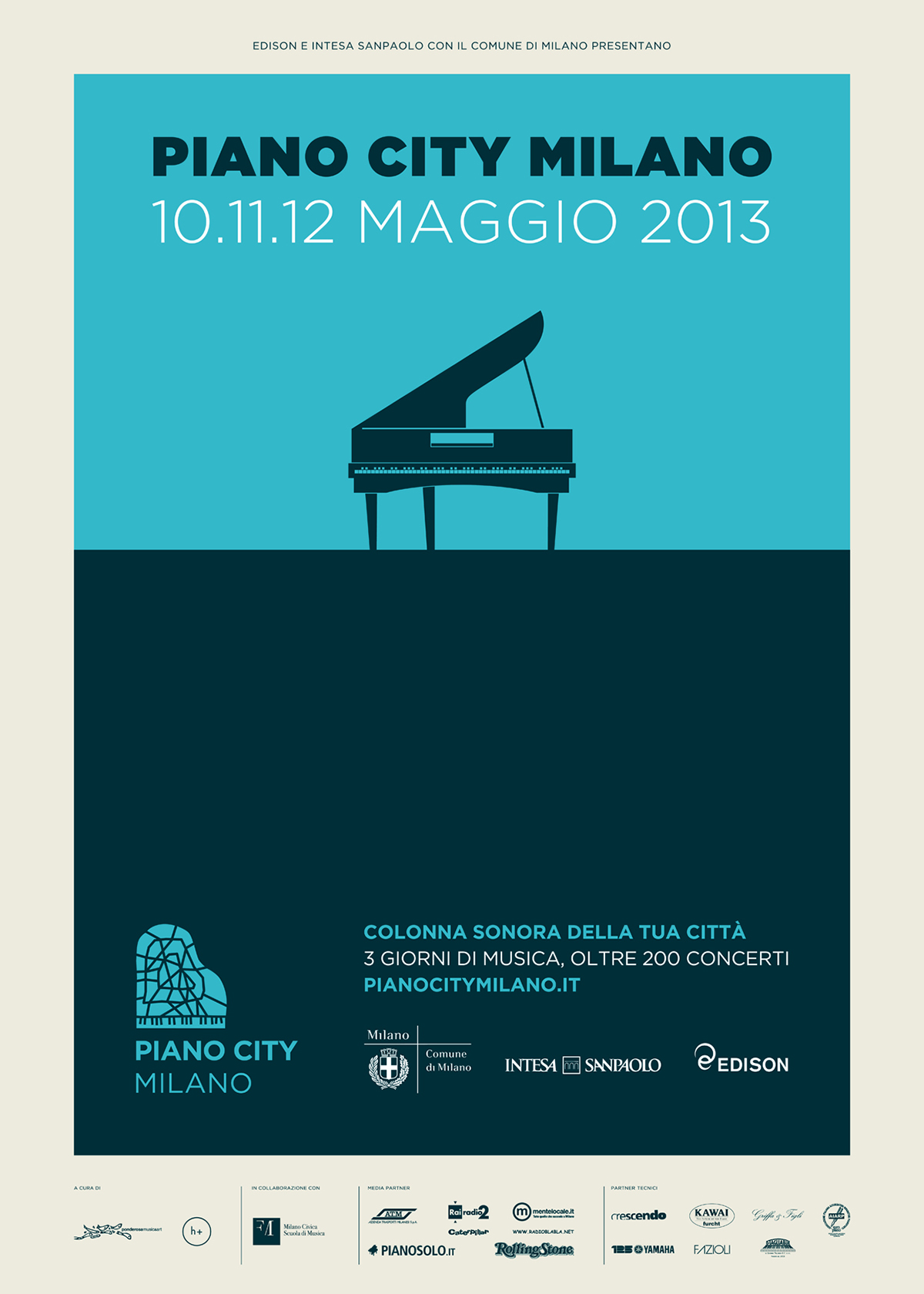 festival  event  icon  piano  city  Milan  italy brandimage