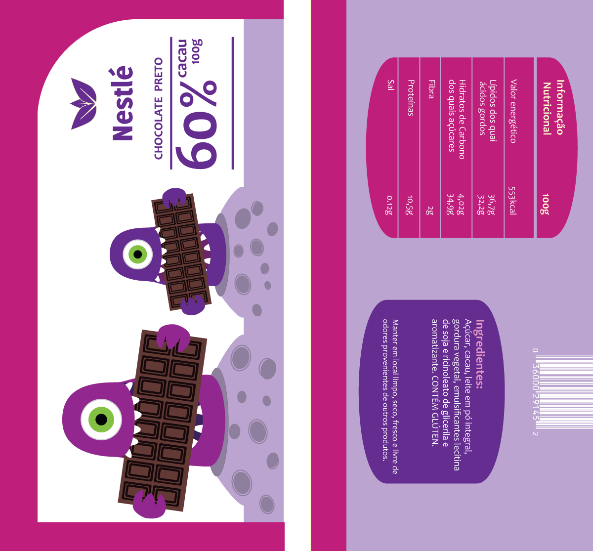 academic chocolate chocolate packaging nestle rebranding box monsters identity children Mockup Corporate Identity brand milk