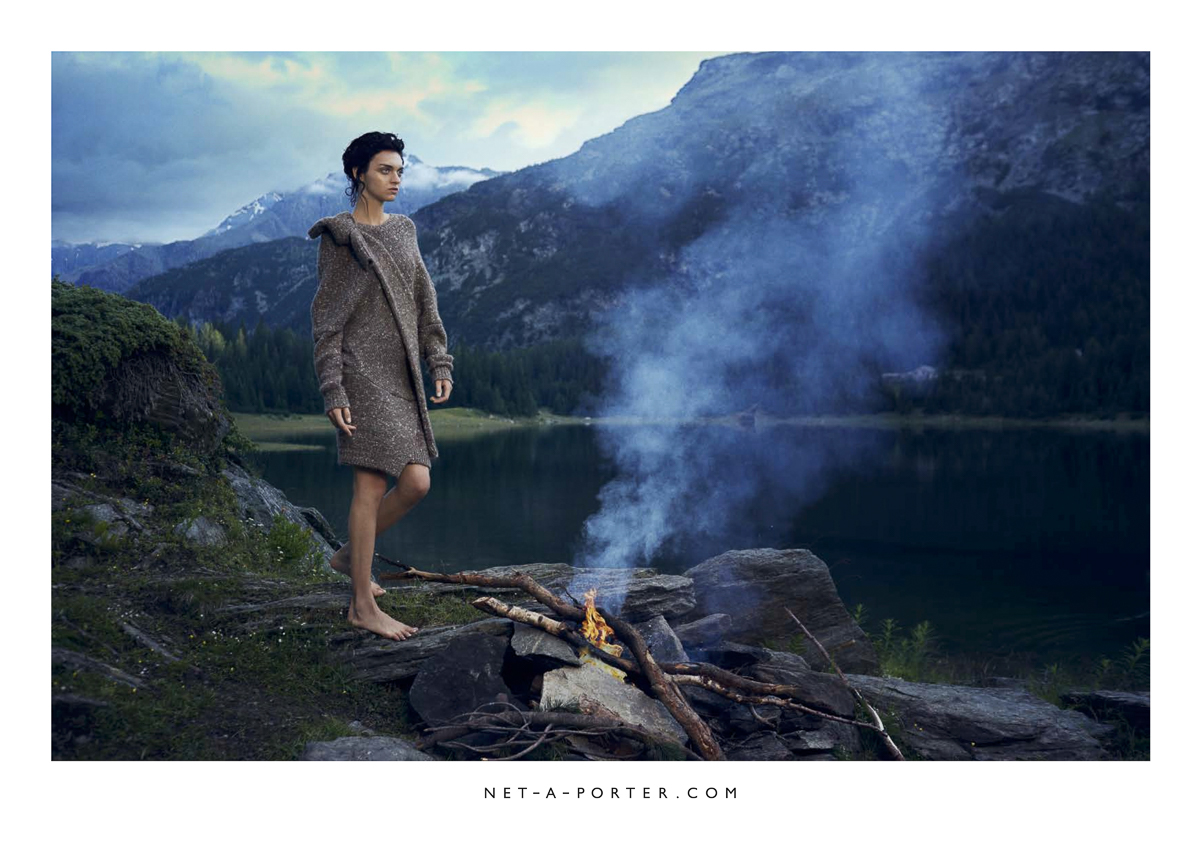 Net-A-Porter ShootintheAlps alps lake mountain Fashion  alpine forest