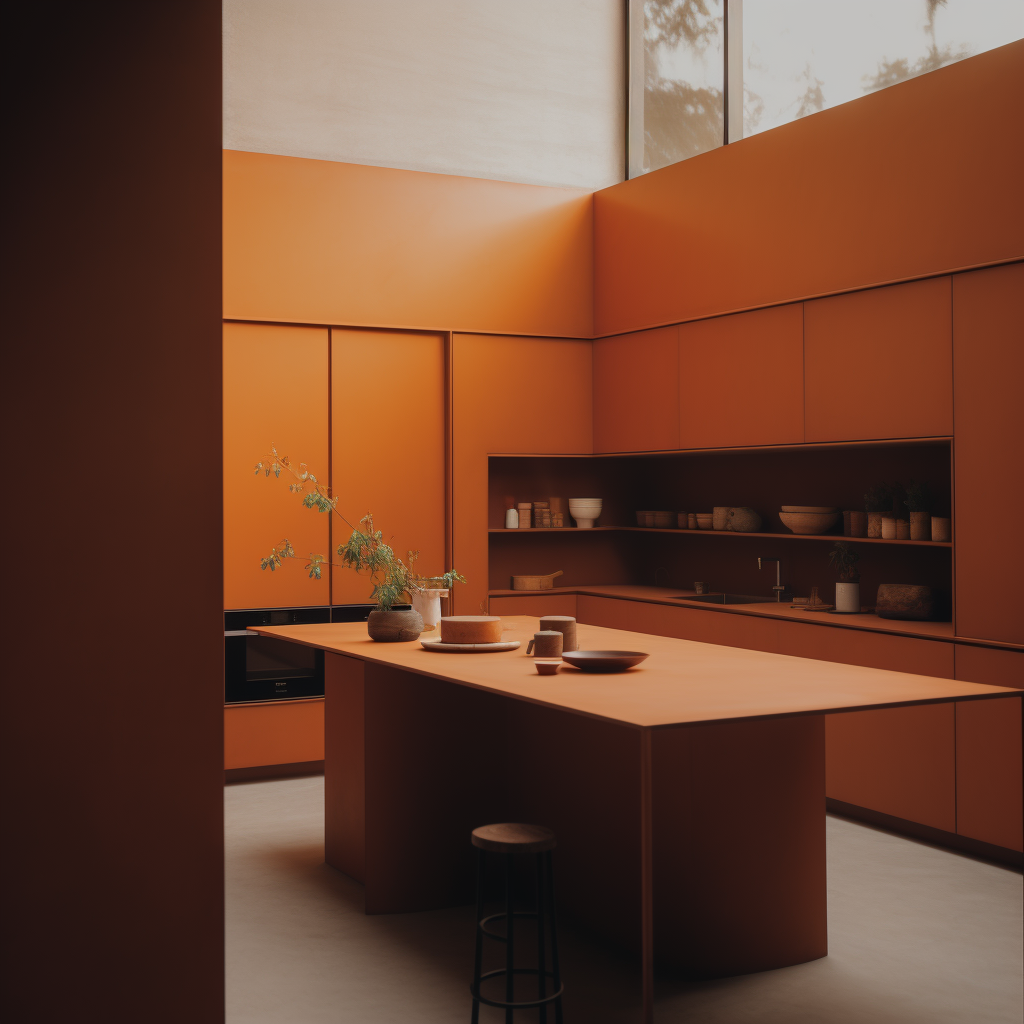 kitchen Interior design visualization kitchen design interior design  archviz minimal minimal kitchen minimal kitchen design