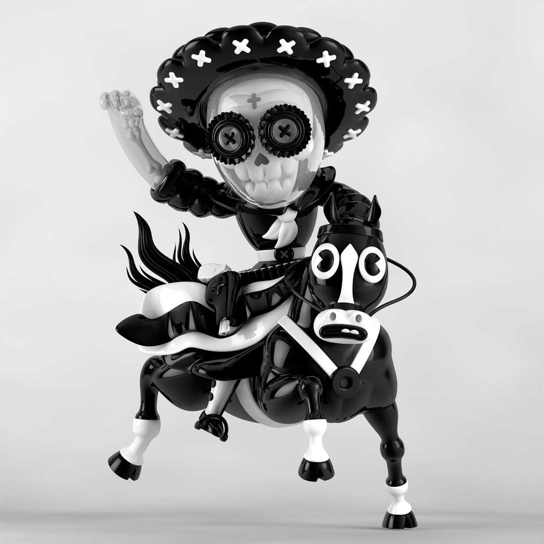 adelita Dia De Muertos Day of Dead chamaco Grand Chamaco mexico calavera skull posada guadalupe posada