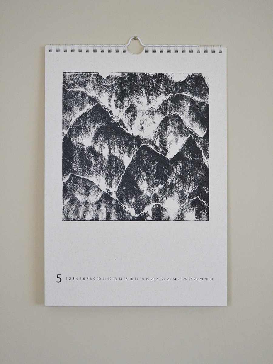 calendar monotype graphics Nature hills