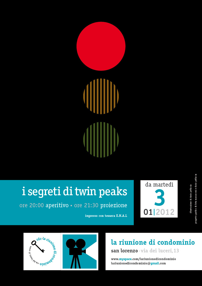 twin peaks poster vector live music riunione di condominio RDC Rome