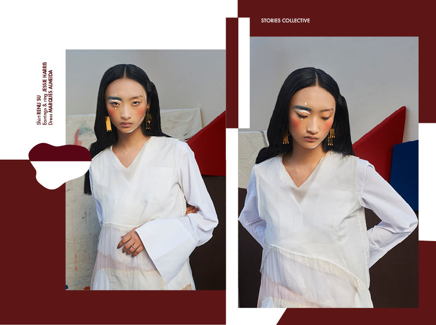 Fashion  flat color Layout Mode design magazine editorial edition DeStilj