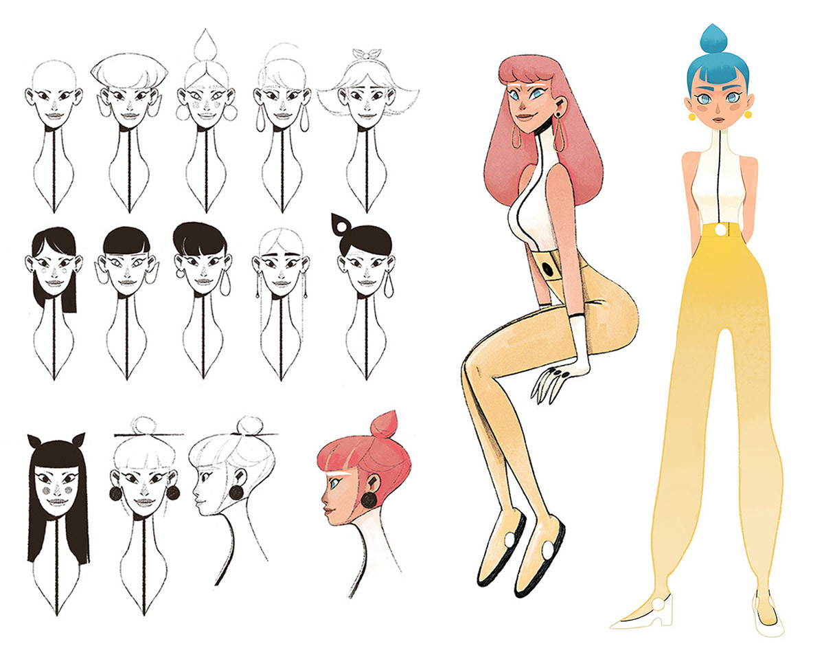 art portfolio portfolio Character design  Visual Development backgrounds cartoon gobelins animation  sketch Drawing 