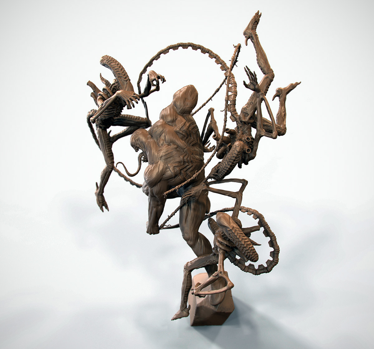 venom alien aliens versus digital sculpt