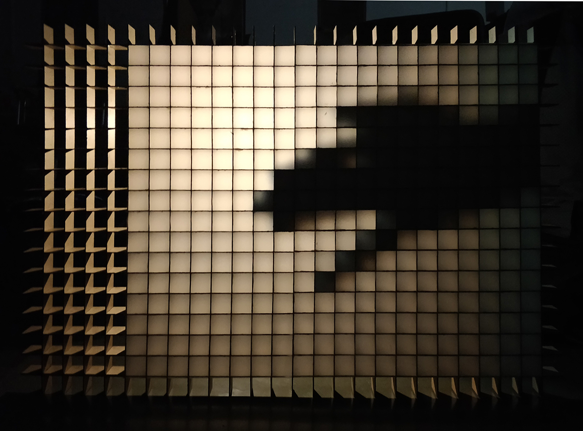 pixel shadow installation Exhibition  interactive installation