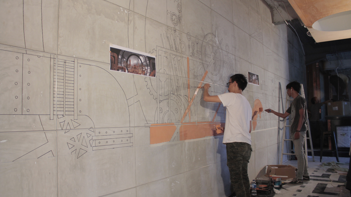 fave mural team elfandiary STEAMPUNK jakarta Hide&Seek swill's astronef indonesia