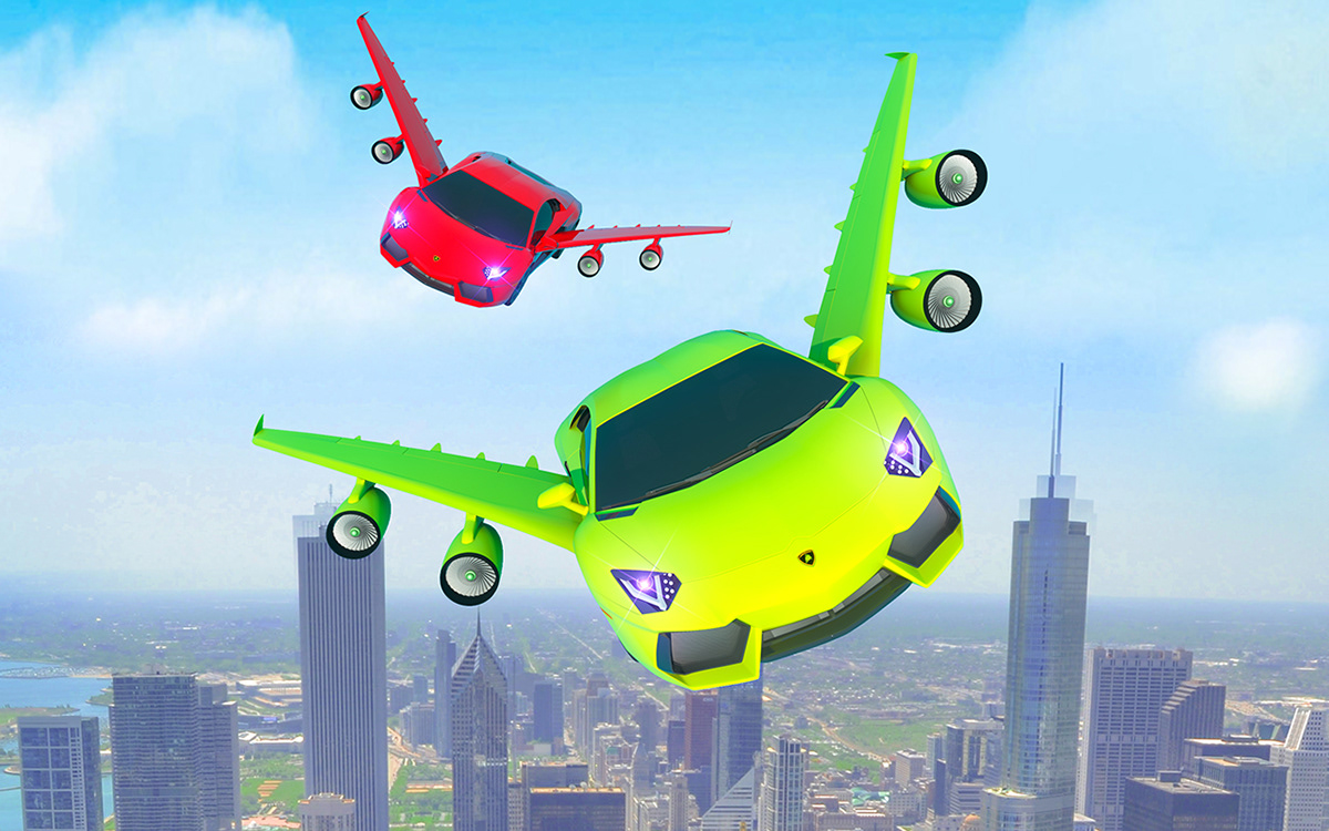 Flying Car robot transformation Transformers